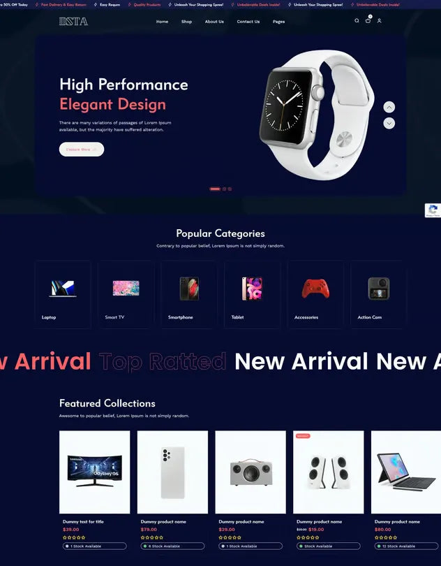 Dsta - Minimal eCommerce Store Shopify Theme