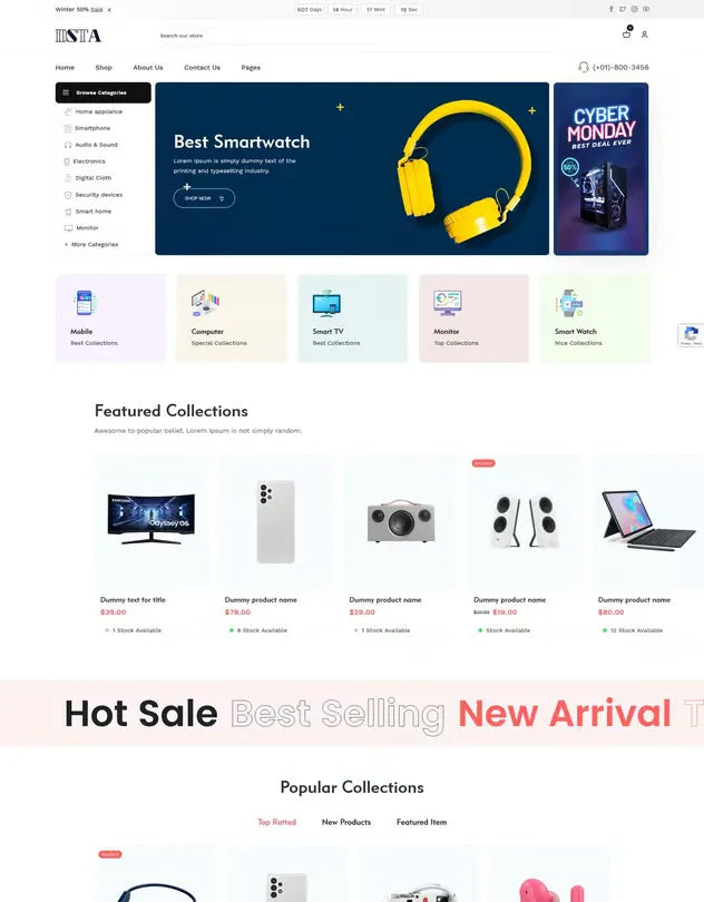 Dsta - Minimal eCommerce Store Shopify Theme