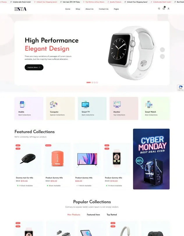 Dsta - Minimal eCommerce Store Shopify Theme