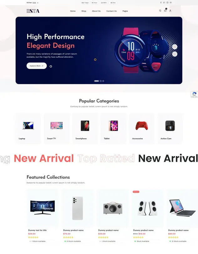 Dsta - Minimal eCommerce Store Shopify Theme