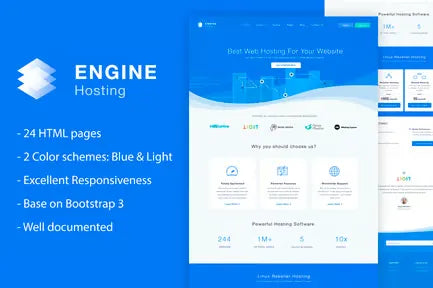 Engine Hosting - HTML Template