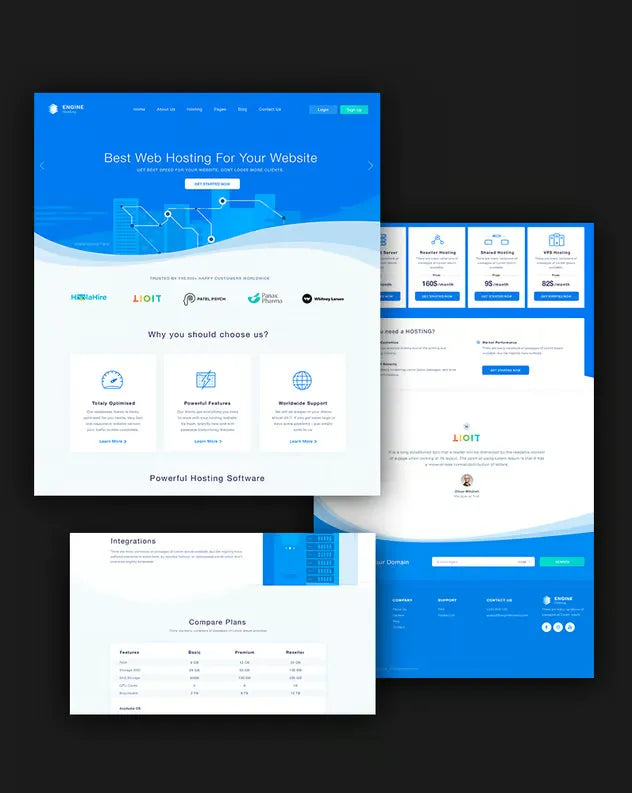 Engine Hosting - HTML Template