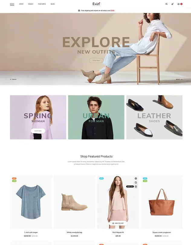 Exist - Wonderful Fashion HTML Template