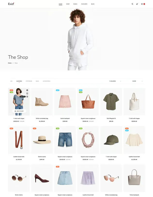 Exist - Wonderful Fashion HTML Template