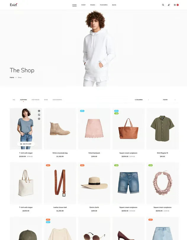 Exist - Wonderful Fashion HTML Template