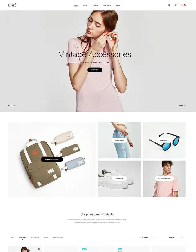 Exist - Wonderful Fashion HTML Template