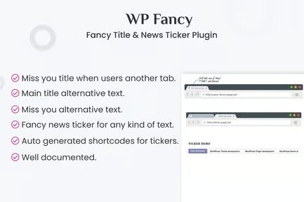 Fancy Title and News Ticker WordPress Plugin