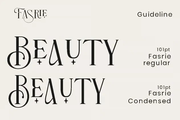 Fasrie - Luxury Modern Logo Font