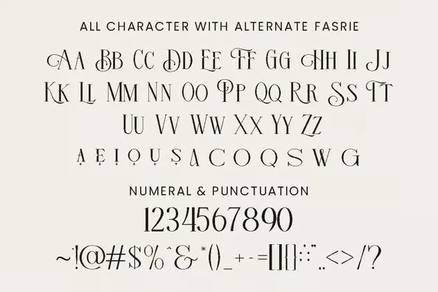 Fasrie - Luxury Modern Logo Font