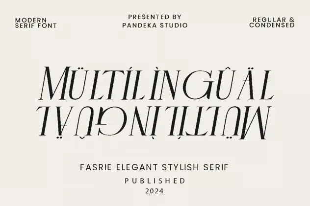 Fasrie - Luxury Modern Logo Font