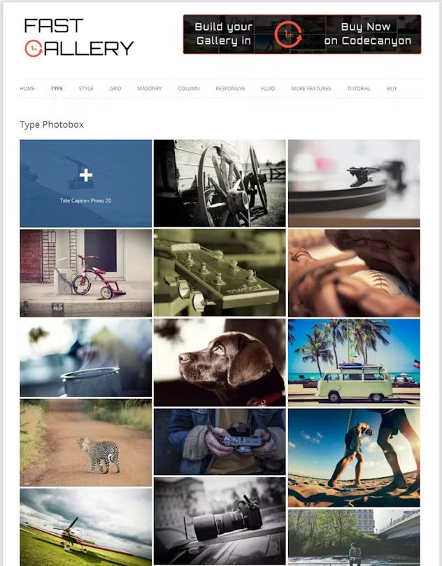 Fast Gallery - Premium Wordpress Plugin