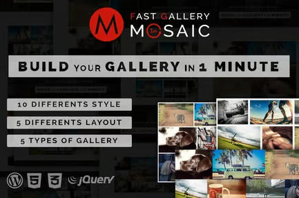 Fast Gallery Mosaic - Wordpress Plugin