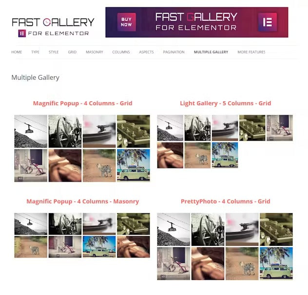 Fast Gallery for Elementor WordPress Plugin