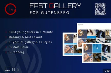 Fast Gallery for Gutenberg - WordPress Plugin