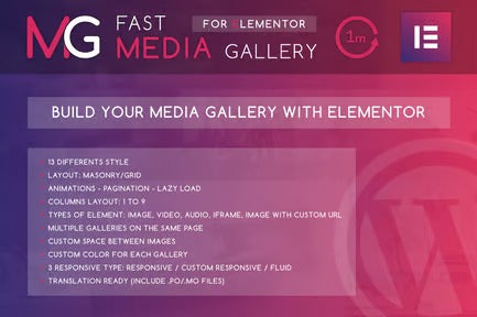 Fast Media Gallery For Elementor WordPress Plugin