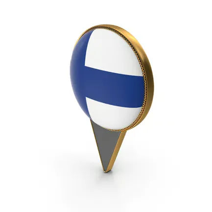 Flag Of Finland Dual Side Location Pin