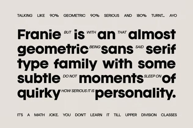 Franie Geometric Sans Font