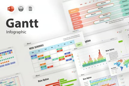 Gantt - Infographics Powerpoint Template