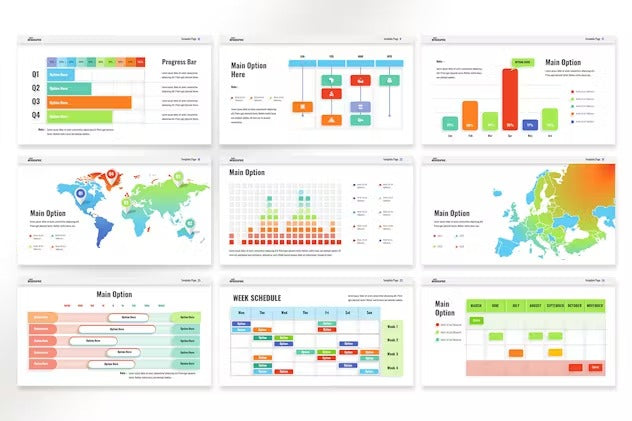 Gantt - Infographics Powerpoint Template