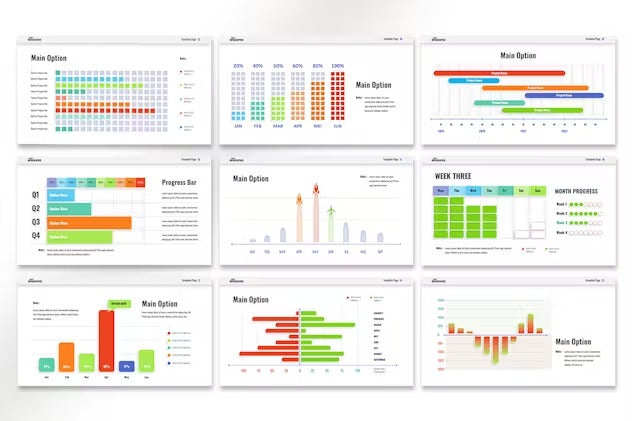 Gantt - Infographics Powerpoint Template