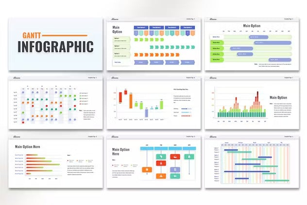 Gantt - Infographics Powerpoint Template