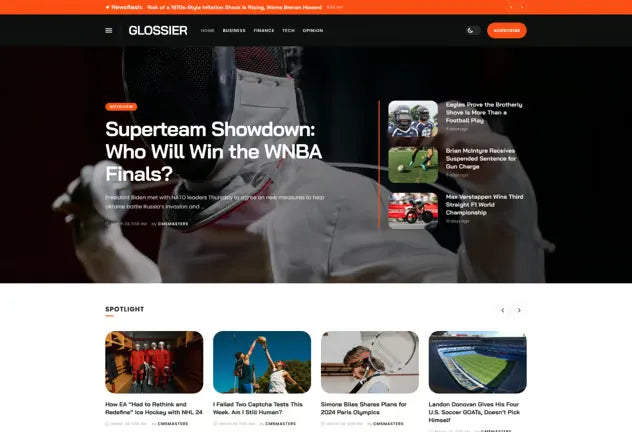 Glossier - Newspaper & Viral Magazine Theme