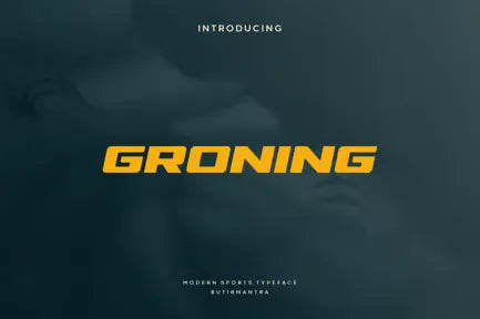 Groning - Sport Font