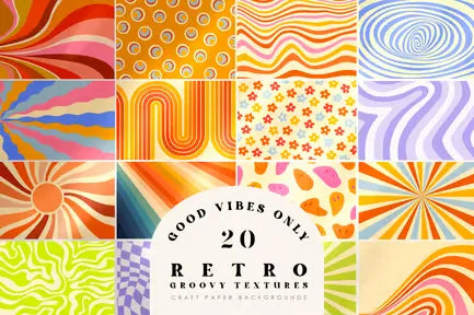 Groovy Boho 70s Textures