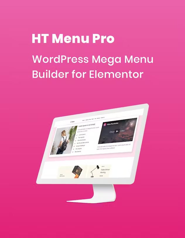 HT Menu Pro – WordPress Mega Menu Builder for Elem