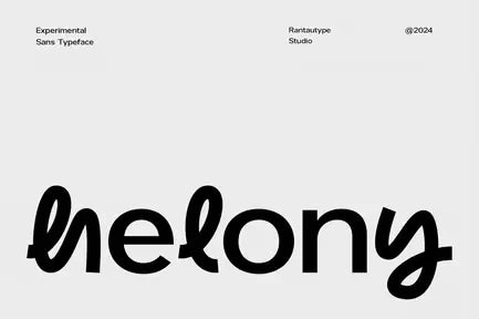 Helony Experimental Unique Sans Font