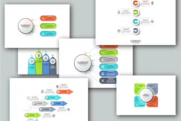 Infographic Solutions. P1. Powerpoint Template