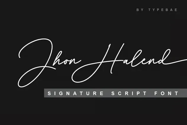 Jhon Halend - Signature Script Font