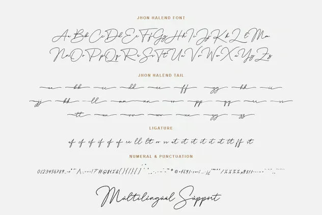 Jhon Halend - Signature Script Font