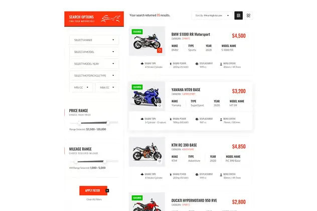 Keymoto - Motorcycle HTML Template