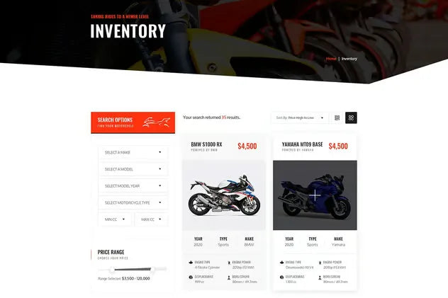 Keymoto - Motorcycle HTML Template