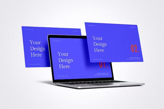 Laptop Screen & Website Mockup