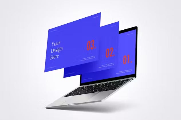 Laptop Screen & Website Mockup