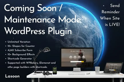 Lasoon - Coming Soon WordPress Plugin