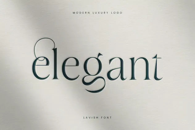 Lavish - Modern Luxury Logo Font