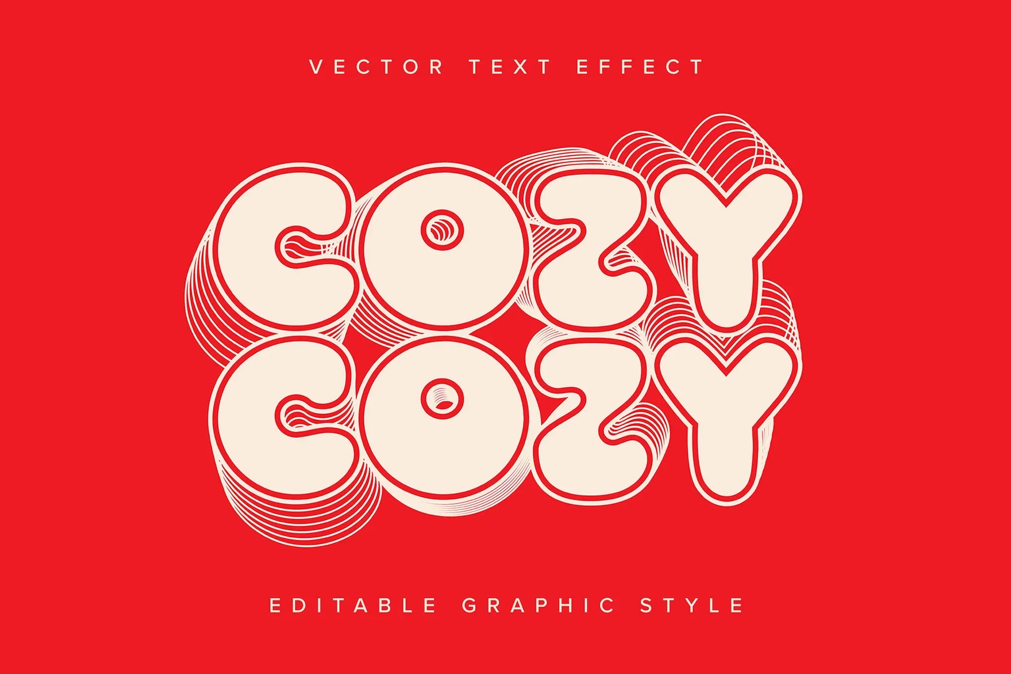 Layered Vector Text Effect Mockup