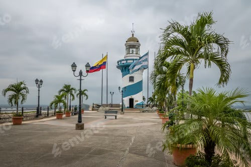 Lighthouse on top of Santa Ana hill - Guayaquil, Ecuador