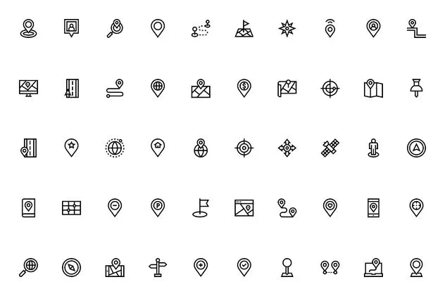 Location icons