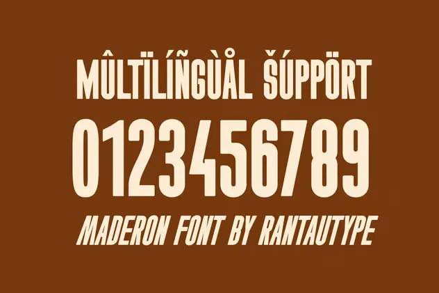 Maderon Bold Condensed Font