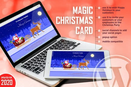 Magic Christmas Card With Animation - WP Plugin