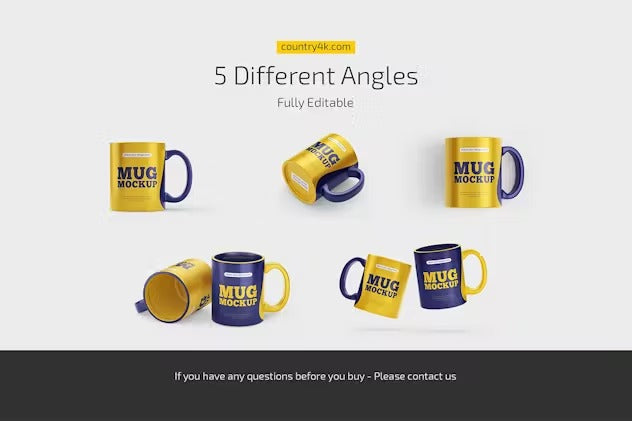 Matte Mug Mockup Set