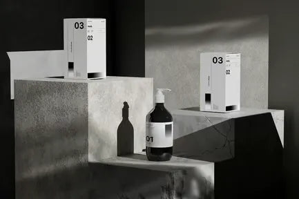 Minimalist Cosmetic Packaging and Bottle Mockup