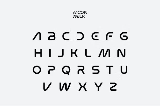 Moon Walk | Futuristic Modern Fonts