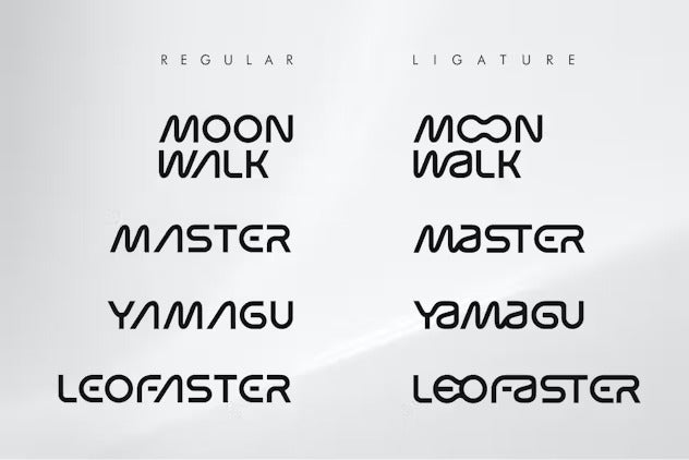 Moon Walk | Futuristic Modern Fonts