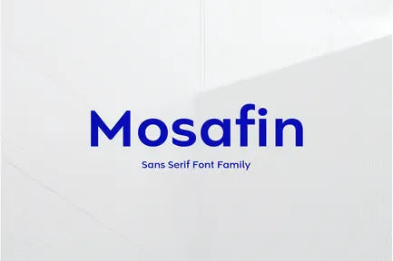 Mosafin Sans Serif Font Family