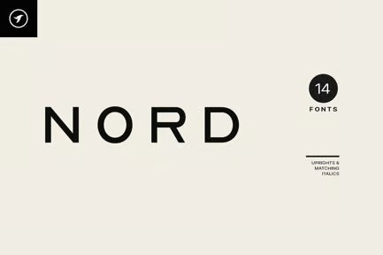 NORD - Minimal Display / Headline / Logo Typeface